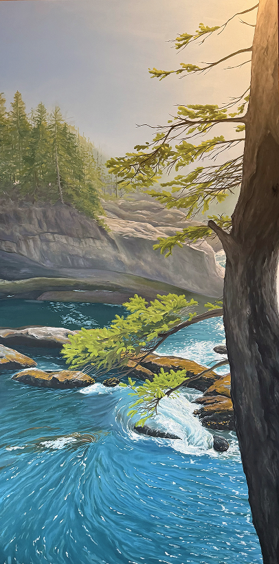 Held Between Currents - coastal scene